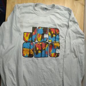 Vintage Jerome Spell Out Graffiti Long Sleeve T-Shirt